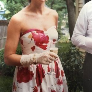 Vintage Laura Ashley Tea Length Cotton Dress